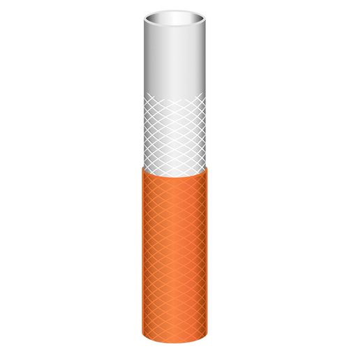 Mangueira Multi 1/2" Tramontina Laranja em PVC 3 Camadas com Engates Rápidos e Esguicho 15 Metros