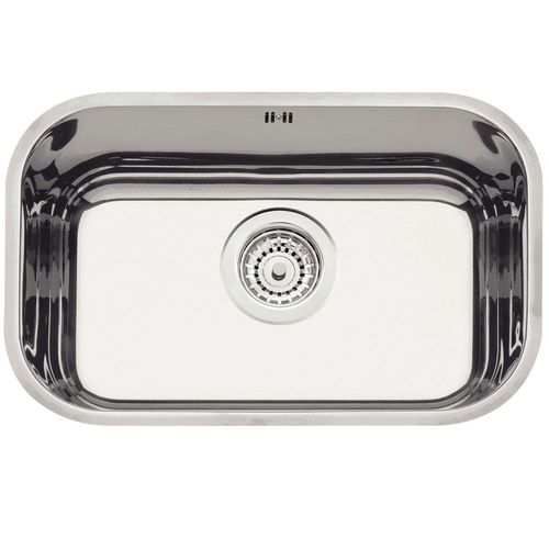 Cuba de embutir Tramontina Lavínia 47 BL em aço inox alto brilho 47x30 cm