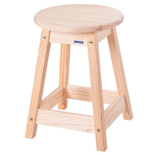 Banqueta Pínus Tramontina Natural Baixa 45cm