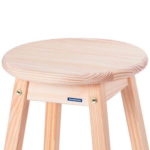 Banqueta Pínus Tramontina Natural Baixa 45cm