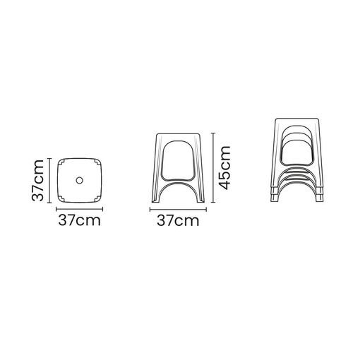 Banqueta branca modelo Niterói da marca 92411. Design moderno que combina com qualquer ambiente. Acesse e garanta a sua!