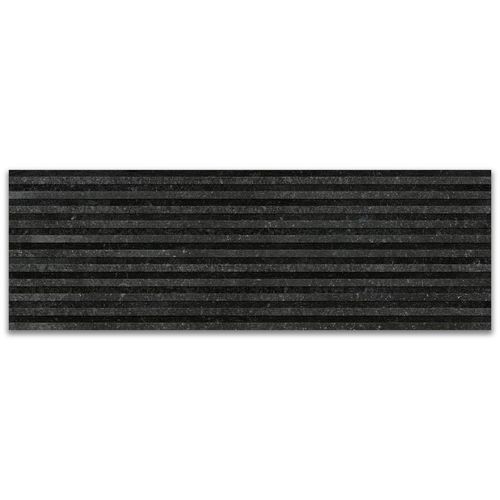 Revestimento Matte Roca Lithus Giz Black "A" 30x90,2 Retificado