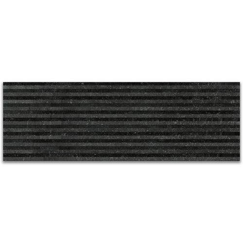 Revestimento Matte Roca Lithus Giz Black "A" 30x90,2 Retificado