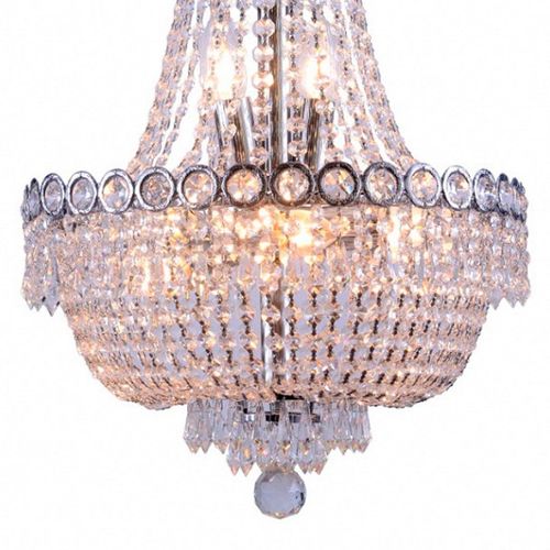 Pendente Taschibra Design Lustres Império 400 Cristal Transparente 6xE14