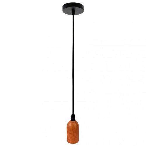 Pendente Taschibra Dot Metal Longo Amadeirado 1xE27