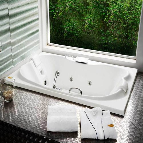 Banheira Jacuzzi Eura Dupla sem Aquecedor com Cascata Acrílico 183x120x49cm
