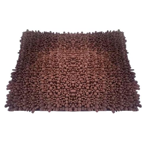 Tapete de Banheiro NDI Poliéster Marrom 40x60cm
