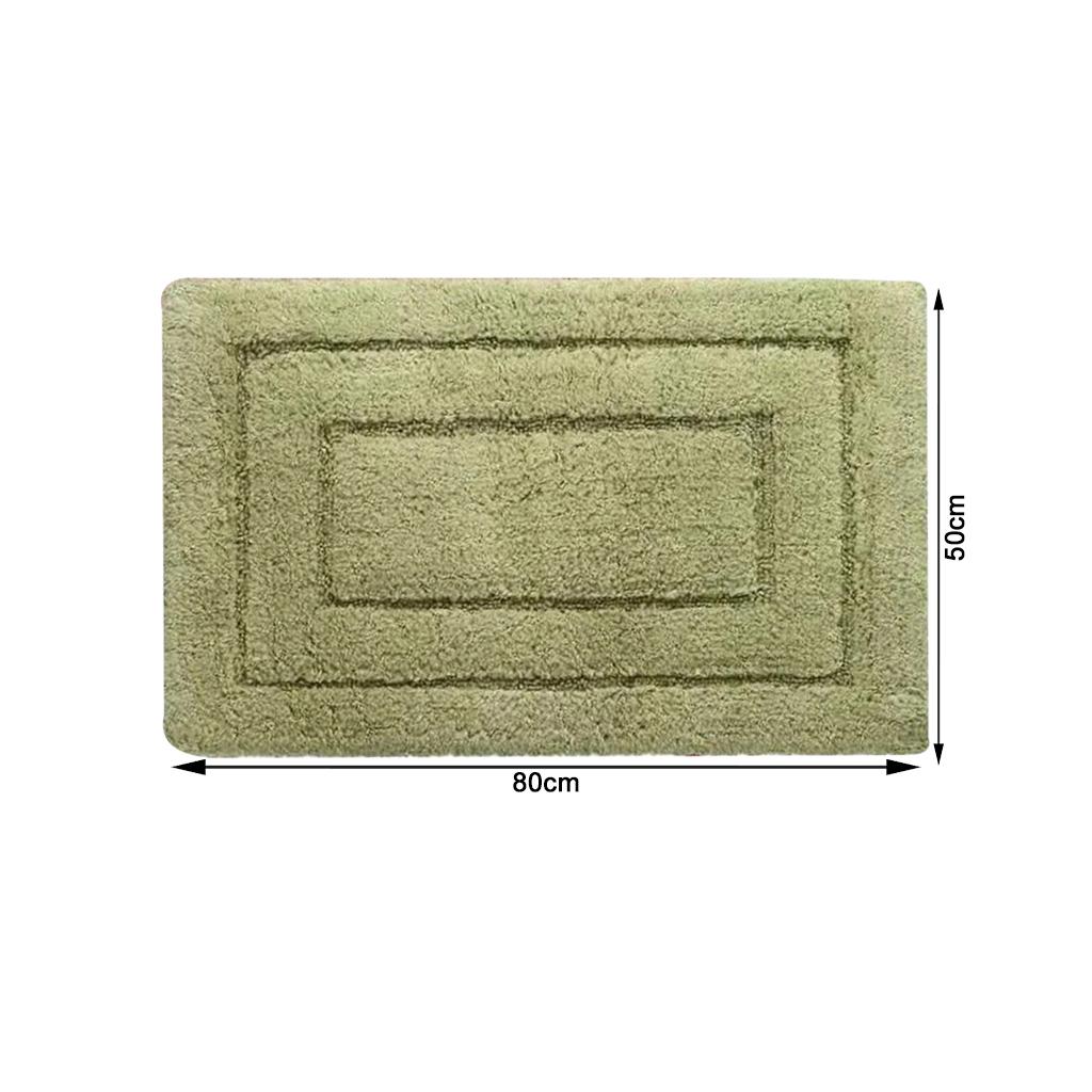 Tapete de Banheiro NDI Algodão Verde 50x80cm