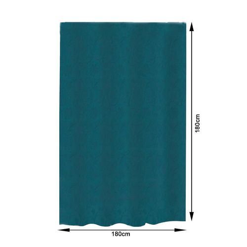 Cortina para Box PVC Ndi  Azul Com Estampa 180x180cm