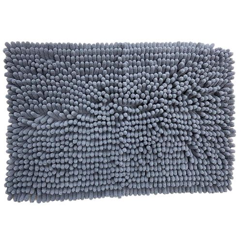 Tapete de Banheiro NDI Poliéster Cinza 40x60cm