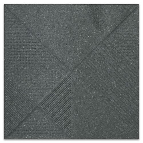 Porcelanato Matte Portinari Boulevard Decor BK  "A" 58,4x58,4 Retificado