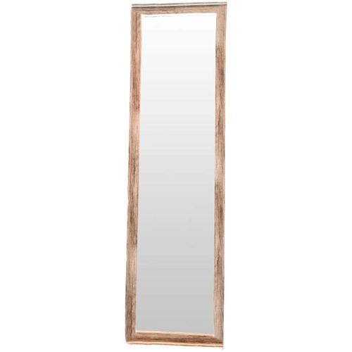 Espelho Retangular Ndi com Moldura Cinza 37x128,8cm