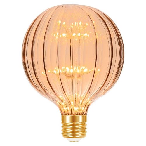 Lâmpada Led Taschibra Decorativa Fireworks Vintage Âmbar 2W