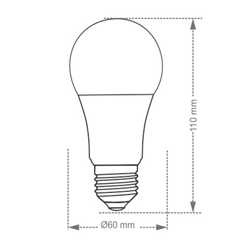 Lâmpada Bulbo Led Taschibra Colors Azul 5W Autovolt
