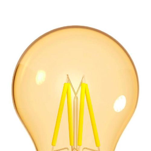 Lâmpada Led Dimerizavel taschibra Filamento Vintage Âmbar A60 220V