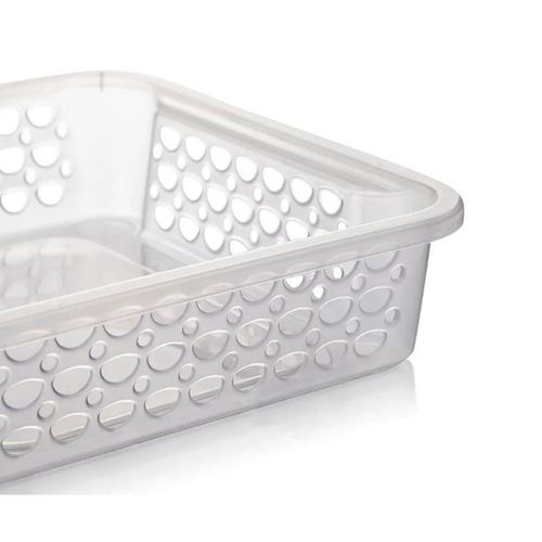 Cesta Organizadora Sanremo Casar Fit Plástico Cristal 3,3L