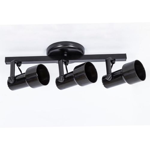 Spot Trilho em Polipropileno Dital Preto Infinity 106/3 3xE27
