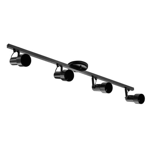 Spot Trilho Polipropileno Dital 4xE27 1 Metro Preto Infinity