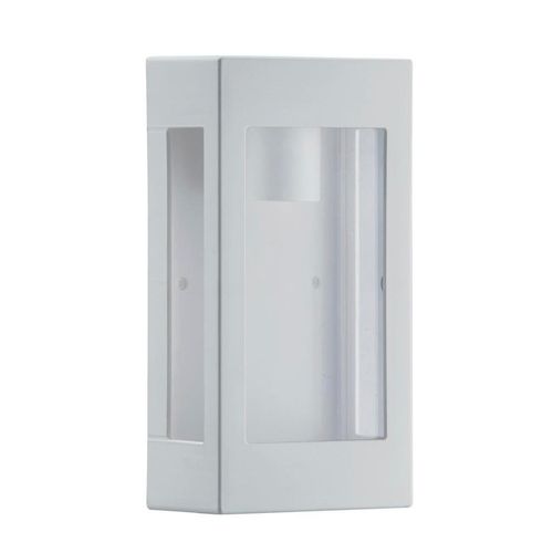 Arandela em Polipropileno Dital Branco com Lente Cristal 444 1xE27 25cm