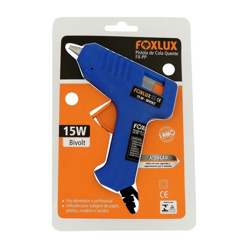 Pistola Aplicadora de Cola Quente Foxlux 15W Bivolt