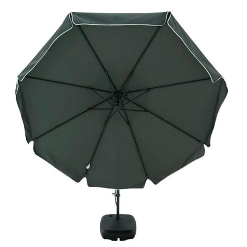 Ombrelone Suspenso Bel Giratório 360° Cinza com Base 300cm