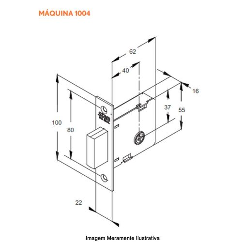 Trava Segurança Stam 1004 Redonda Oxidado E-Coat
