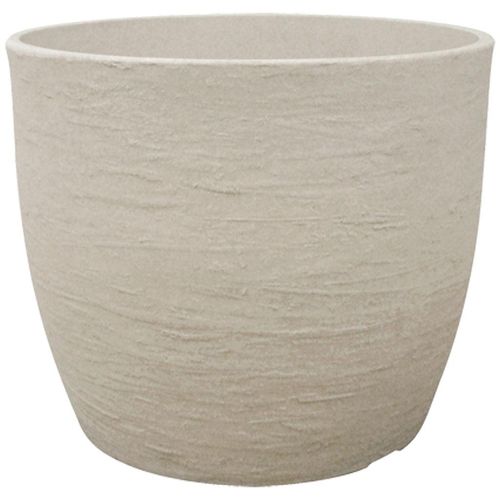 Vaso de Polietileno Japi Europa Redondo Cimento 33x33cm