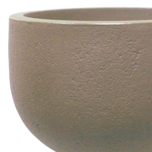 Vaso de Polietileno Japi Rústico Redondo Mármore 33x33cm