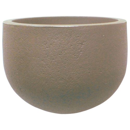 Vaso de Polietileno Japi Rústico Redondo Mármore 45x45cm