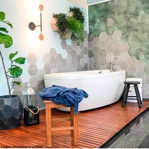 Porcelanato Mate Portobello Nord Cement Hexa "A" 20x20 Bold