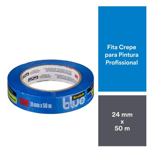 Fita para Pintura Profissional 3M Scotch Blue 2,4cmx50m