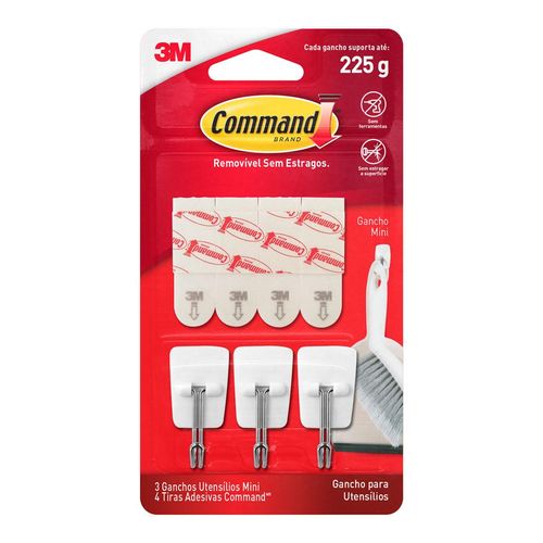 Gancho Adesivo 3M Command Design Utilidade