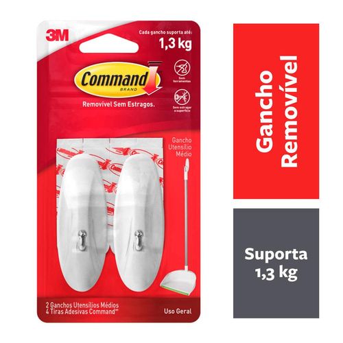 Gancho Command 3M Utilidades Domésticas Médio