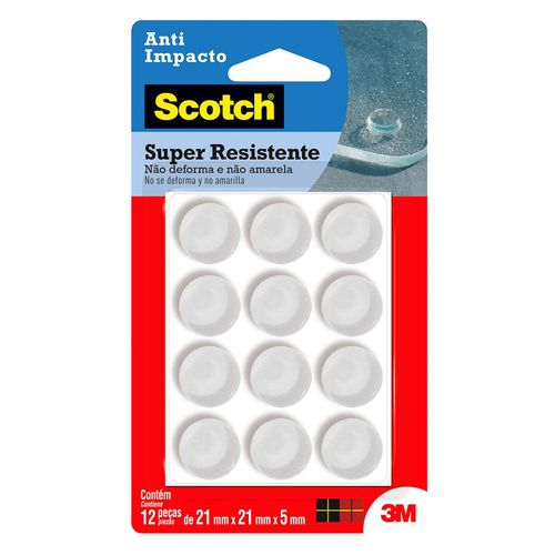 Anti-Impacto 3M Scotch Redondo com 12 Peças GG