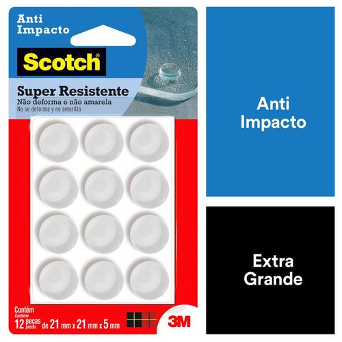 Anti-Impacto 3M Scotch Redondo com 12 Peças GG