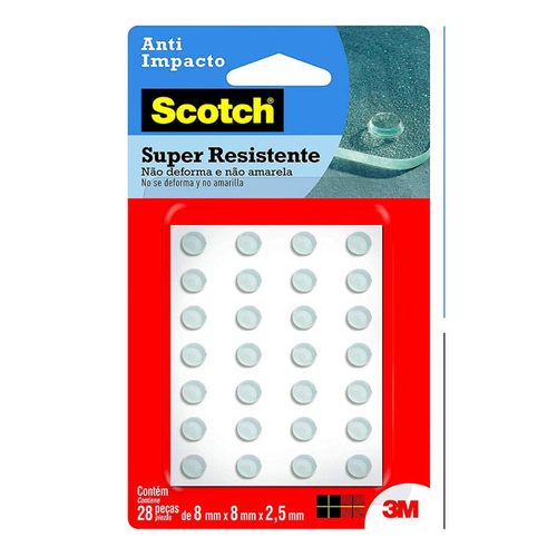 Anti Impacto 3M Scotch Redondo com 28 Peças PP