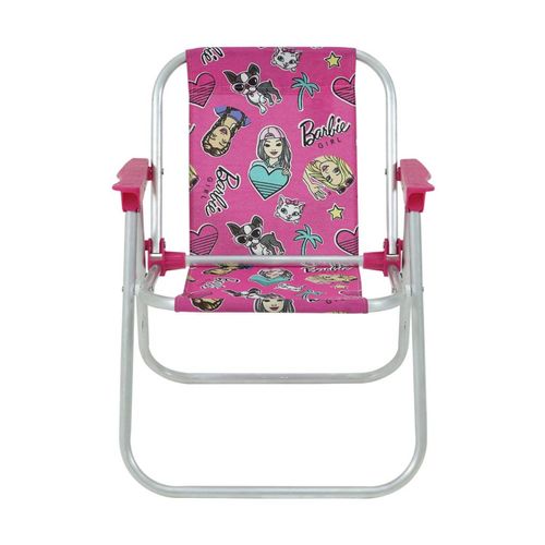 Cadeira Infantil Alumínio Bel Barbie Rosa