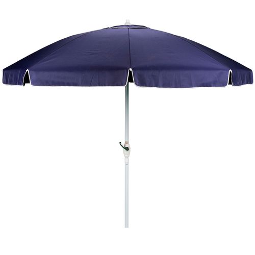 Guarda-Sol de Poliéster Mor com Manívela Azul 250cm