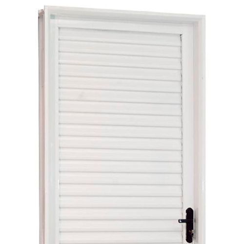 Porta de Aço Mgm Minas Sul Laminado Branco 217x85x6