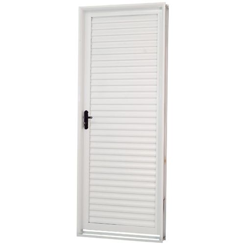 Porta de Aço Mgm Minas Sul Laminado Branco 217x85x6