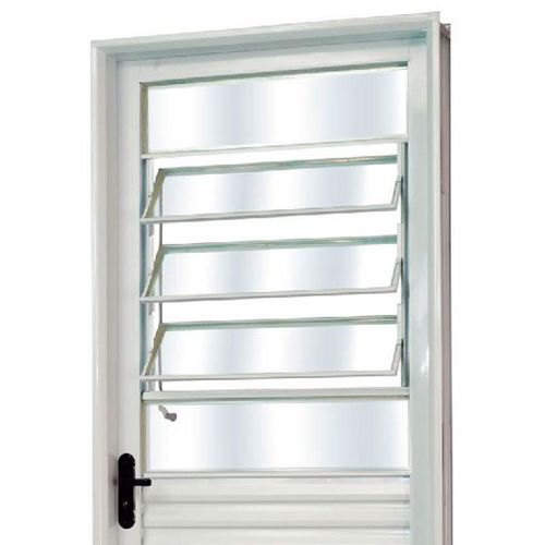 Porta de Aço Basculante Mgm Minas Sul com Vidro Branco 217x85x6