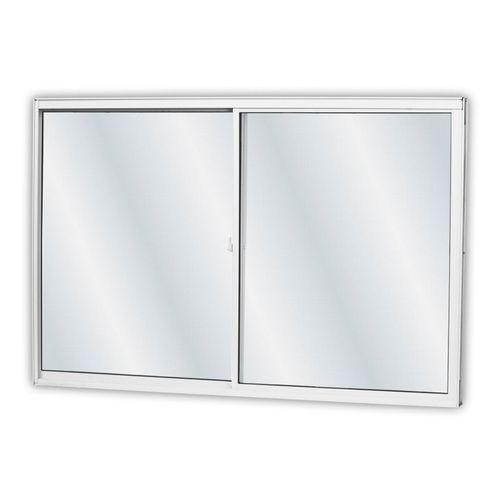 Janela Alumínio Mgm Soft com 2 Folhas Móveis sem Grade Branco 100x150x7,7