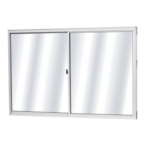 Janela Alumínio Mgm Soft com 2 Folhas Móveis Branco 100x120x7,7