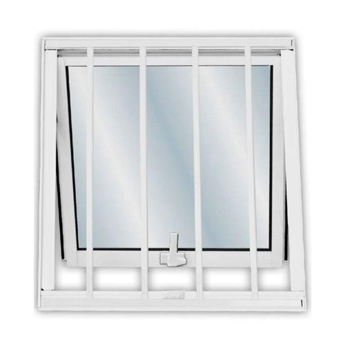 Janela Maxim-Ar de Alumínio Mgm Soft com Grade Branco 60x60