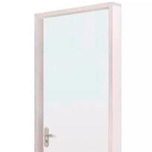 Kit Porta de Melaminico Mgm com Batente Regulavel, Dobradiça e Fechadura Externa Branca 74x215x12