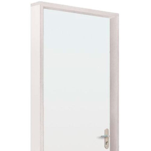 Kit Porta de Melamínico Mgm com Batente Regulável, Dobradiça e Fechadura Externa Branca 84x215x12