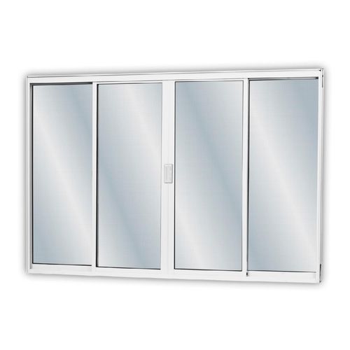 Janela de Alumínio Mgm Soft com 4 Folhas sem Grade Branco 120x150x5,5