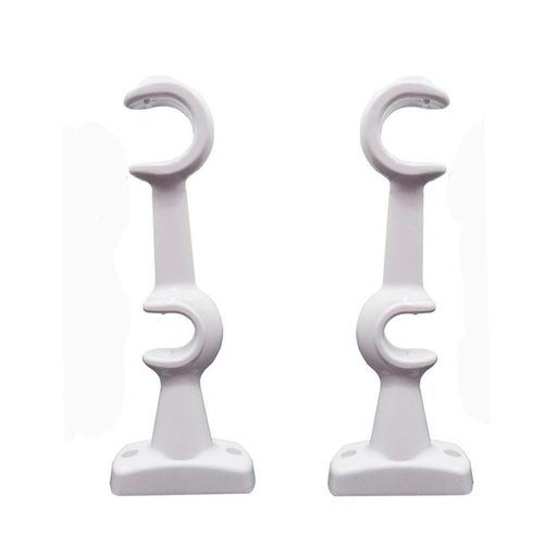 Suporte para Varão Bella Arte Slim Branco Fosco 28/19mm