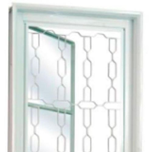 Porta de Aço Mgm Minas Sul Postigo com Vidro e Grade Elo Branco 217x85x6