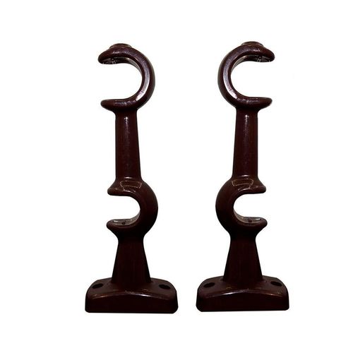 Suporte para Varão Bella Arte Slim Imbuia Fosco 28/19mm